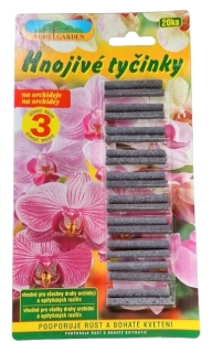 Hnojivé tyčinky na orchideje 20 ks